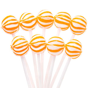 Orange Mini Ball Lollipops