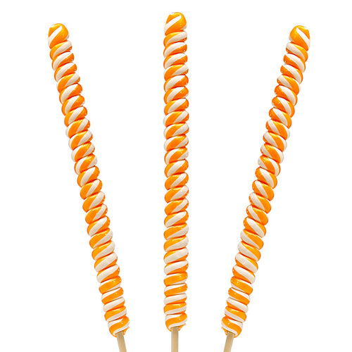 Giant Orange Twist Lollipops