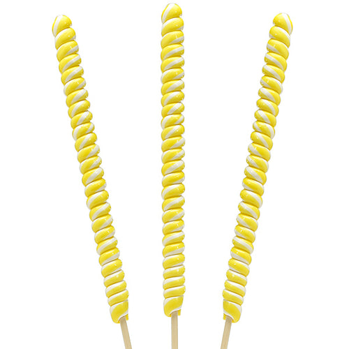Giant Yellow Twist Lollipops