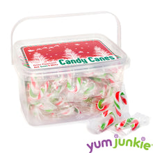 Mini Candy Canes - Red, Green, and White: 100-Piece Tub