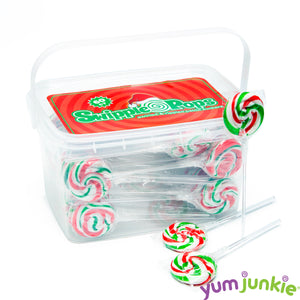 Christmas Swirl Lollipops