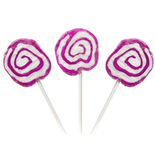 Purple Spiral Lollipops