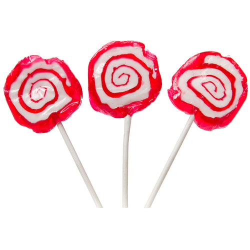 Red Spiral Lollipops