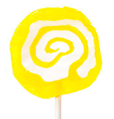 Yellow Spiral Lollipops
