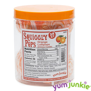 Orange Squiggly Pops