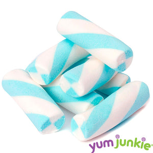 Blue Puffy Poles Marshmallow Candy