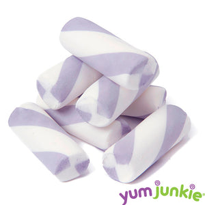 Purple Puffy Poles Marshmallow Candy