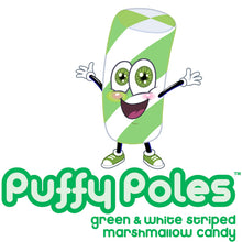 Green Puffy Poles Marshmallow Candy