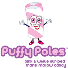Pink Puffy Poles Marshmallow Candy