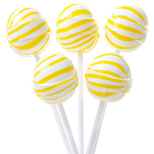 Yellow Ball Lollipops