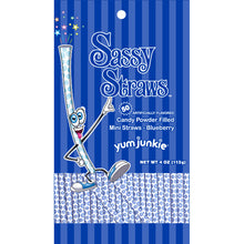 Blue Candy Straws