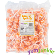 Orange Ball Lollipops