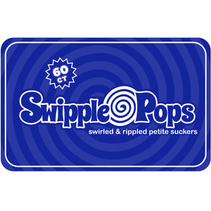 Blue Swirl Lollipops with Clear Plastic Sticks