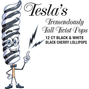 Giant Black Twist Lollipops