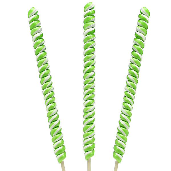 Giant Green Twist Lollipops