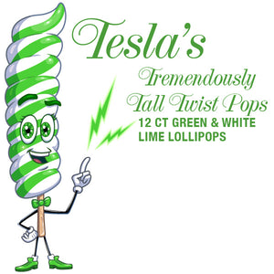 Giant Green Twist Lollipops