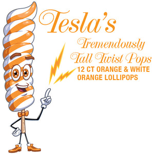Giant Orange Twist Lollipops