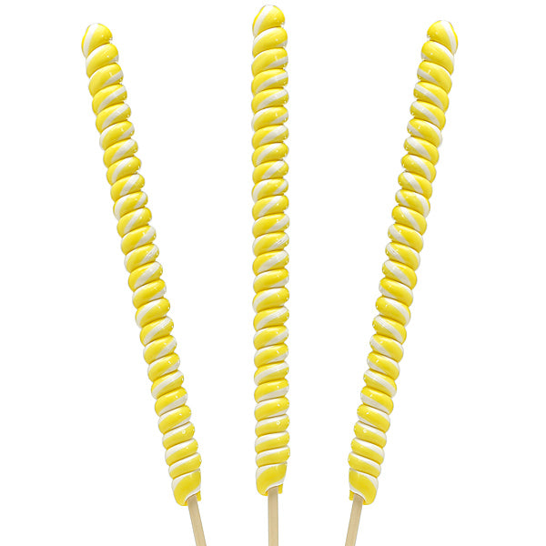 Giant Yellow Twist Lollipops