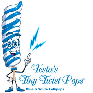 Blue Twist Lollipops