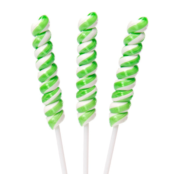 Green Twist Lollipops