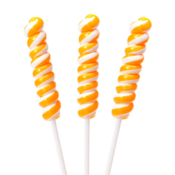 Orange Twist Lollipops