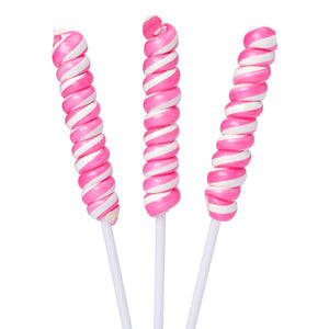 Pink Twist Lollipops
