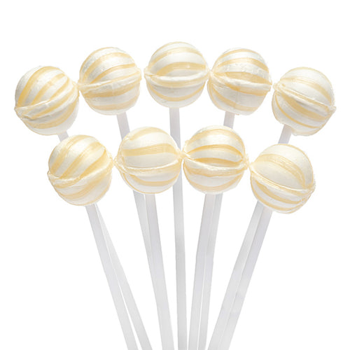White Mini Ball Lollipops
